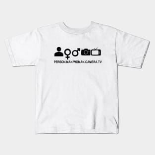 Person Woman Man Camera TV Kids T-Shirt